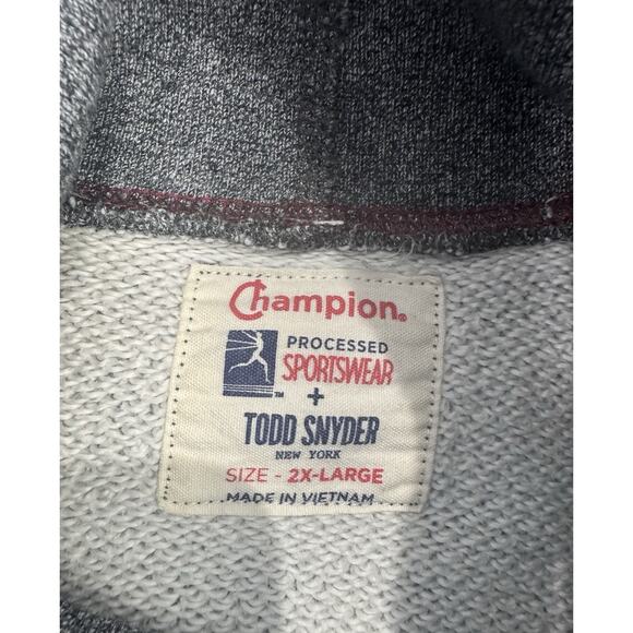 Todd Snyder X Champion Sweatshirt Size Men’s XXLarge Turtle Neck Gray Sportwear - Picture 2 of 11